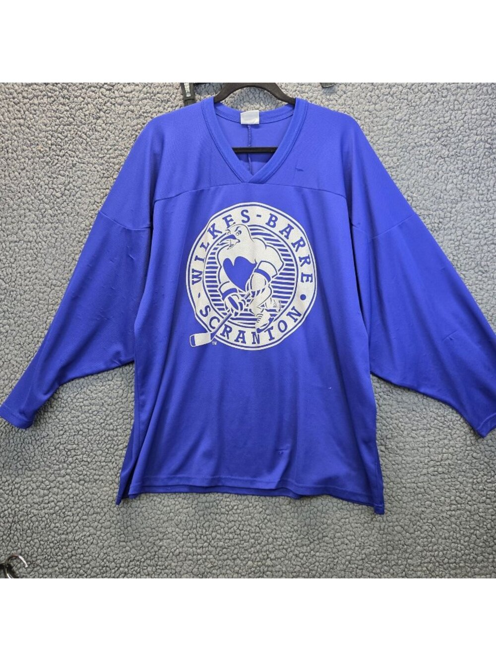 Reebok Wilkes-Barre Scranton Penguins L Fan Style Adult Large Hockey Jersey #66